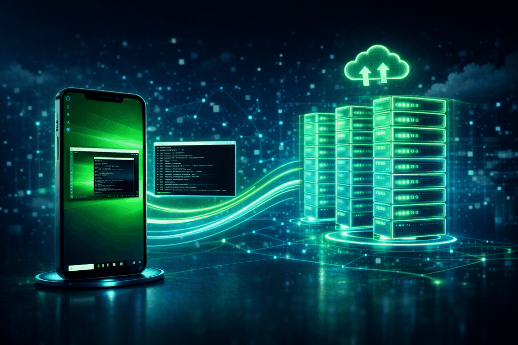 Mobile apps used to manage VPS servers from Android and iPhone