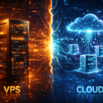Comparison between VPS server infrastructure and cloud hosting architecture