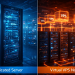 Comparison between VPS virtual server infrastructure and dedicated server hardware