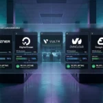 Top 5 VPS Hosting Leaderboard comparison chart showing verified benchmark scores, disk IOPS, and uptime metrics